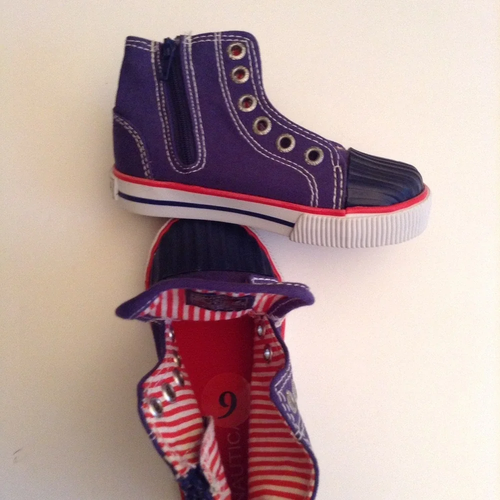 Nautica Toddler Shoes Size‎ 6 Shellback Hightop Laceup BK